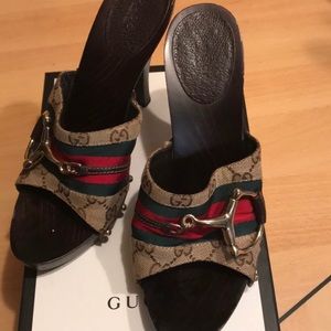 Gucci Signature Horsebit Clog Pump